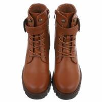 Damen Schnürstiefeletten - camel