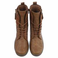 Damen Schnürstiefeletten - camel