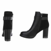 Damen High-Heel Stiefeletten - black