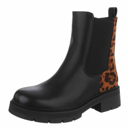 Damen Chelsea Boots - leopard