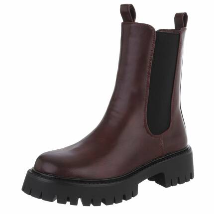 Damen Chelsea Boots - wine