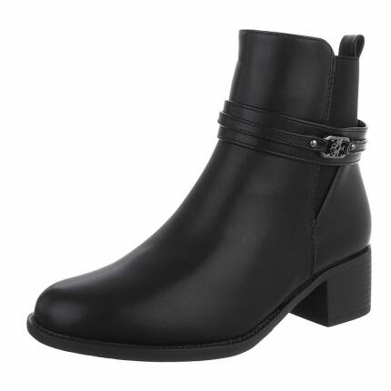 Damen High-Heel Stiefeletten - black