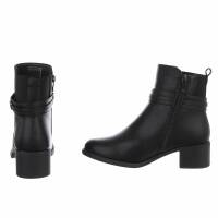 Damen High-Heel Stiefeletten - black