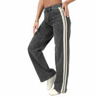 Damen Relaxed Fit Jeans von Laulia - grey