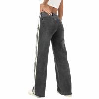 Damen Relaxed Fit Jeans von Laulia - grey