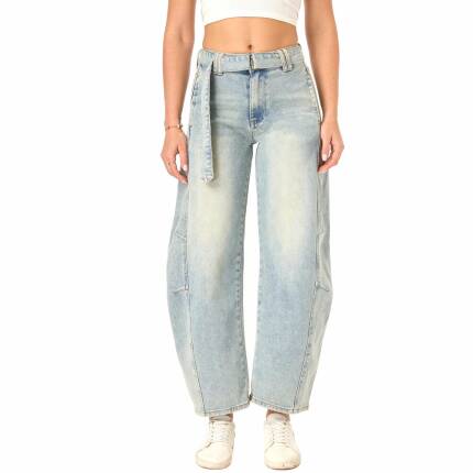 Damen High Waist Jeans von Laulia - blue