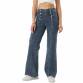 Damen Bootcut Jeans von Laulia - blue