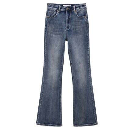 Damen Bootcut Jeans von Laulia - blue