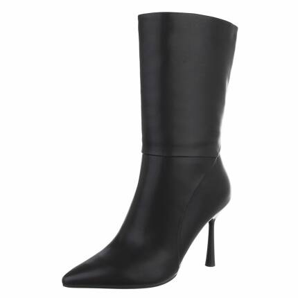 Damen High-Heel Stiefeletten - black