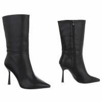 Damen High-Heel Stiefeletten - black
