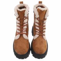 Damen Schnürstiefeletten - camel