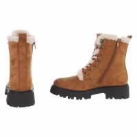 Damen Schnürstiefeletten - camel