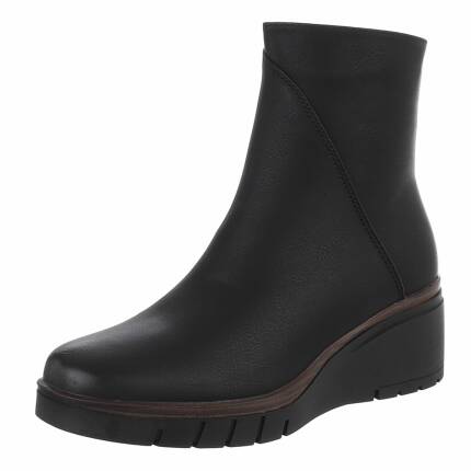 Damen Keilstiefeletten - black