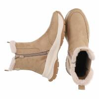 Damen Chelsea Boots - beige