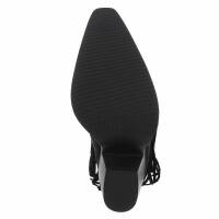 Damen Western- & Bikerboots - blacksuede