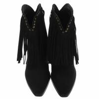 Damen Western- & Bikerboots - blacksuede