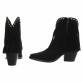 Damen Western- & Bikerboots - blacksuede
