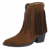Damen Western- & Bikerboots - lbrownsuede