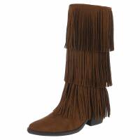 Damen Western- & Bikerboots - lbrownsuede