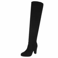 Damen Overknee-Stiefel - black