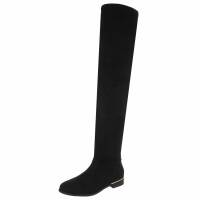 Damen Overknee-Stiefel - black