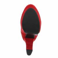 Damen Overknee-Stiefel - red