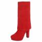 Damen Overknee-Stiefel - red