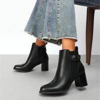 Damen High-Heel Stiefeletten - black