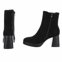 Damen High-Heel Stiefeletten - black