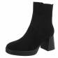 Damen High-Heel Stiefeletten - black