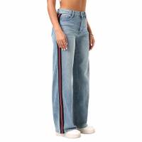 Damen Straight Leg Jeans von Laulia - blue