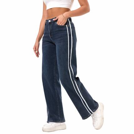 Damen Straight Leg Jeans von Laulia - blue