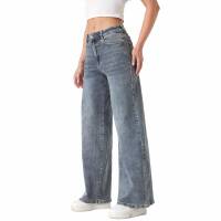Damen High Waist Jeans von Laulia - blue