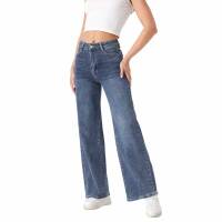 Damen High Waist Jeans von Laulia - blue