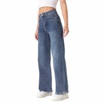 Damen High Waist Jeans von Laulia - blue