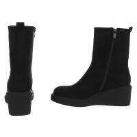 Damen Keilstiefeletten - black