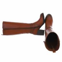 Damen High-Heel Stiefel - camel