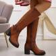 Damen High-Heel Stiefel - camel