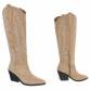 Damen Western- & Bikerboots - khaki