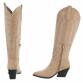 Damen Western- & Bikerboots - khaki