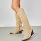 Damen Western- & Bikerboots - khaki