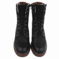 Damen Schnürstiefeletten - black