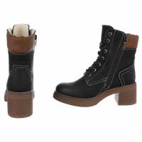 Damen Schnürstiefeletten - black