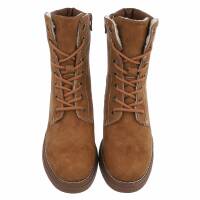 Damen Schnürstiefeletten - camel