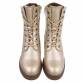 Damen Schnürstiefeletten - gold