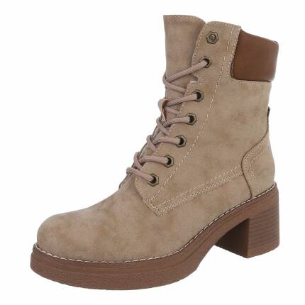 Damen Schnürstiefeletten - khaki
