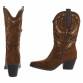 Damen Western- & Bikerboots - lbrownsuede