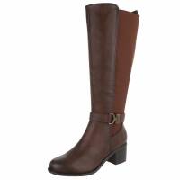 Damen High-Heel Stiefel - brown