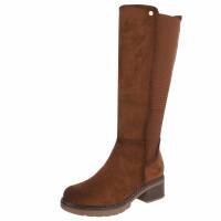 Damen High-Heel Stiefel - brown