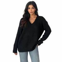 Damen Strickpullover von Emma&Ashley Gr. One Size - black